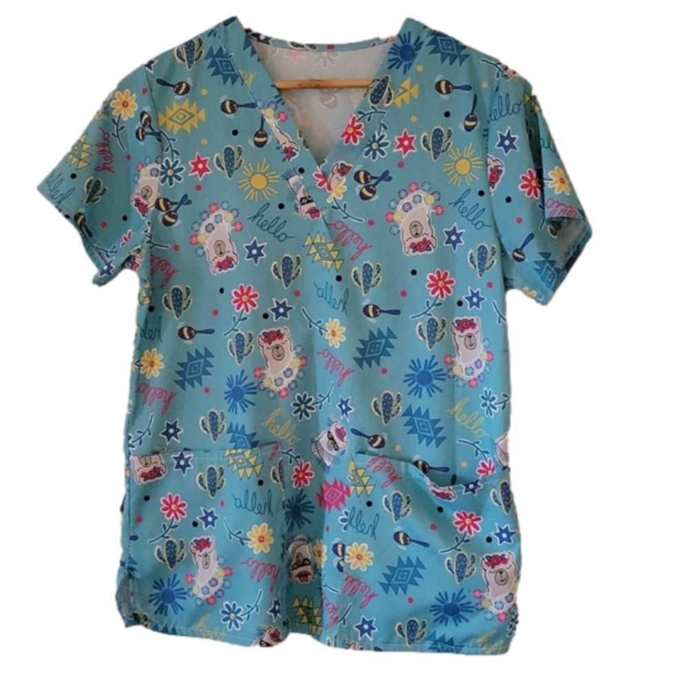 CUTE SCRUBS TOP
